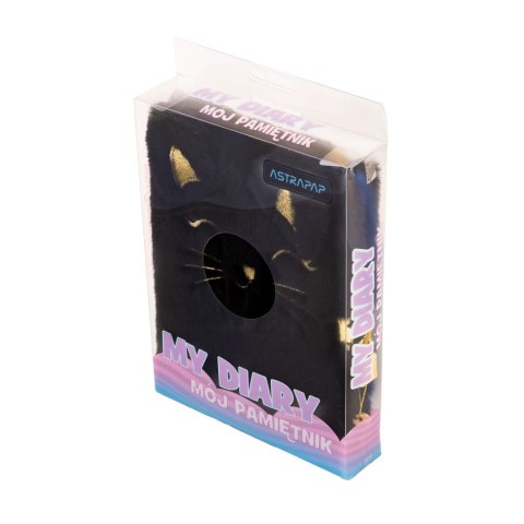 Pamiętnik Fluffy Kitty Black A5 Astrapap (101025001) Pamiętnik Fluffy Kitty Black A5 Astrapap (101025001)