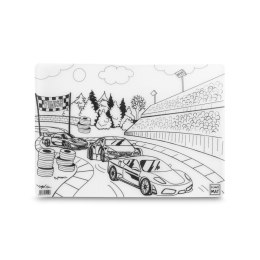 Podkład na biurko FUNNY MAT TRANSPARENT WYŚCIGÓWKI sfu1059 polipropylen PP [mm:] 335x480 Strigo (8681379310596)