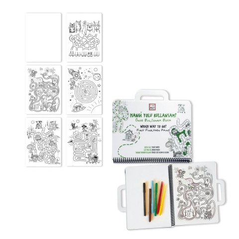 Podkład na biurko FUNNY MAT white KSIENICZKA do kol.którą drogę sfu1165 biały polipropylen PP [mm:] 160x210 Strigo (868137931165