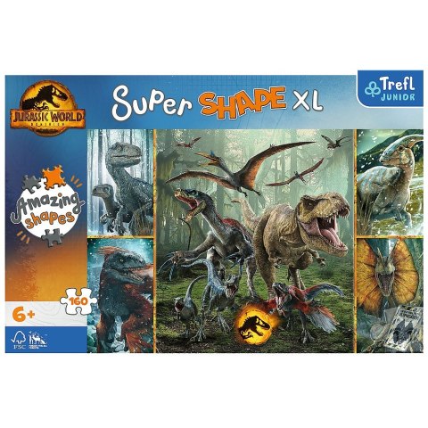 Puzzle Jurassic World XL Niezwykłe dinozaury 160 el. Trefl (50026)