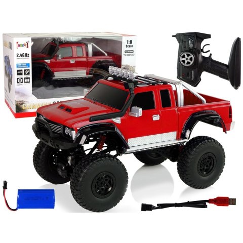 Samochód Off- Road R/C 2.4G Climbing Car 1:8 czerwony Lean (8839)