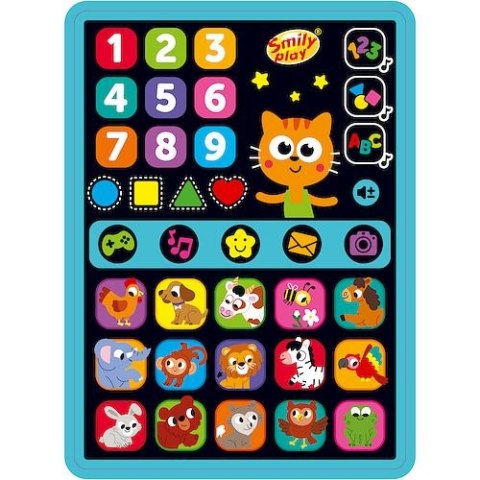 Zabawka edukacyjna Smart Tablet Zdobywam wiedzę z kotem Ignacym Smily Play (SP98276) Zabawka edukacyjna Smart Tablet Zdobywam wiedzę z kotem Ignacym Smily Play (SP98276)
