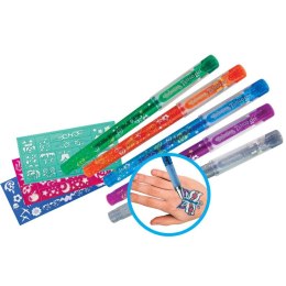 Zestaw kreatywny 10szt kredek do malowania palcami,5szt tatoo gel Patio