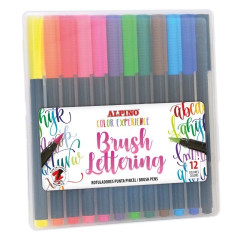 Flamaster brush lettering Alpino