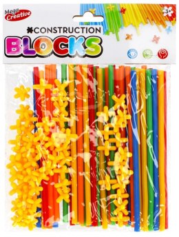 Klocki konstrukcyjne słomki 108 elementów Mega Creative (474340)