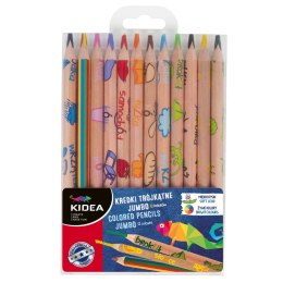 Kredki ołówkowe Jumbo 12 kol. Kidea (KTJE12KA)
