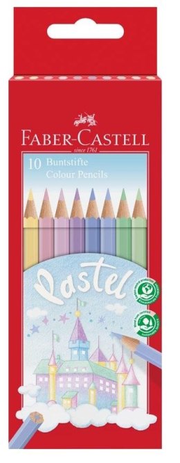 Kredki ołówkowe pastelowe 10 kol. Faber Castell (111211 FC)