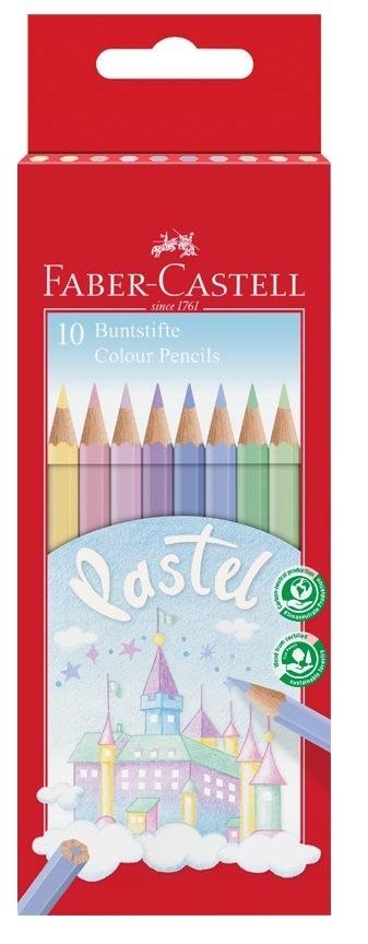 Kredki ołówkowe pastelowe 10 kol. Faber Castell (111211 FC)