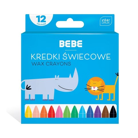 Kredki świecowe BB KIDS 12 kol 5902277326683 12 kol. Bebe Kredki świecowe BB KIDS 12 kol 5902277326683 12 kol. Bebe