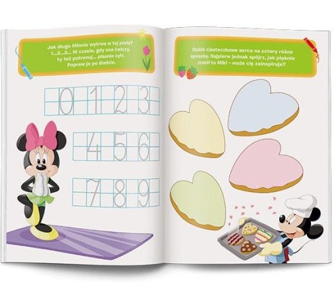 Książeczka edukacyjna Disney Uczy. Zadania do Zmazywania. Miki Ameet (UPTC 9309)