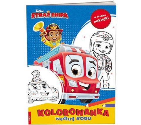 Książka dla dzieci Disney. Straż Ekipa. Kolorowanka według kodu Ameet (KKO 9104) Książka dla dzieci Disney. Straż Ekipa. Kolorowanka według kodu Ameet (KKO 9104)