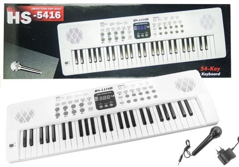 Organy Elektryczne pianinko z mikrofonem USB Lean (1277) Organy Elektryczne pianinko z mikrofonem USB Lean (1277)
