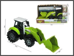 Traktor z osprzętem 15cm ze światłem i dźwiękiem Hipo (HFU10)
