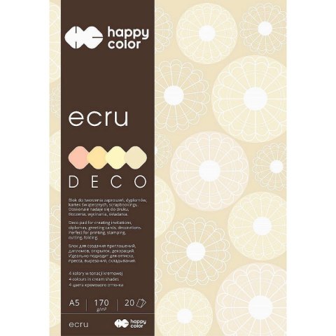 Zeszyt papierów kolorowych A5 170g 20k Happy Color (HA 3717 1520-092) Zeszyt papierów kolorowych A5 170g 20k Happy Color (HA 3717 1520-092)