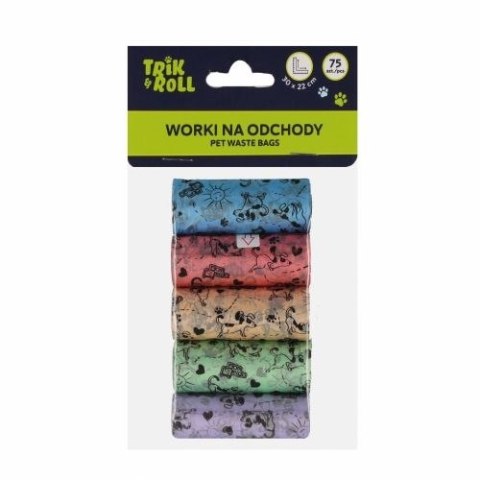 Gadżet Worki na odchody 75szt 4 rolki Trik Roll (560699) Gadżet Worki na odchody 75szt 4 rolki Trik Roll (560699)