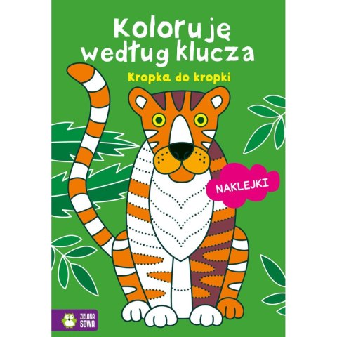 Książeczka edukacyjna Koloruję według klucza. Kropka do kropki Zielona Sowa Książeczka edukacyjna Koloruję według klucza. Kropka do kropki Zielona Sowa