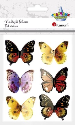 Naklejka (nalepka) Craft-Fun Series motyle 3D Titanum (set1)