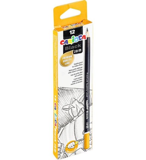 Ołówek czarny 2B Carioca (160-2321)