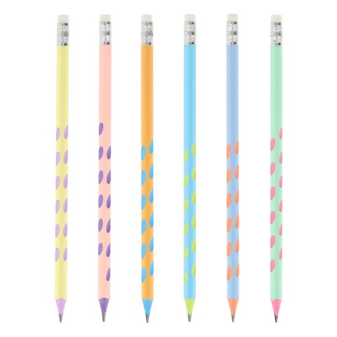 Ołówek z wgłębieniami HB z gumką HB Strigo (SSC384)