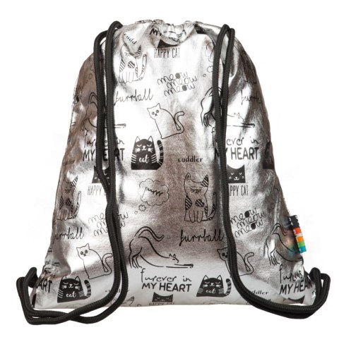 Plecak (worek) na sznurkach Stright Silver Cats plecak na sznurkach St.Right (SO-11)