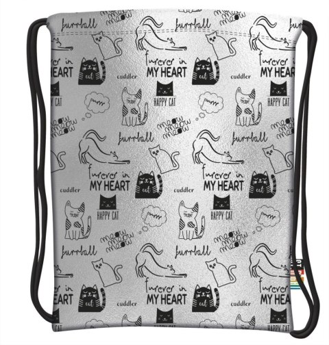 Plecak (worek) na sznurkach Stright Silver Cats plecak na sznurkach St.Right (SO-11)
