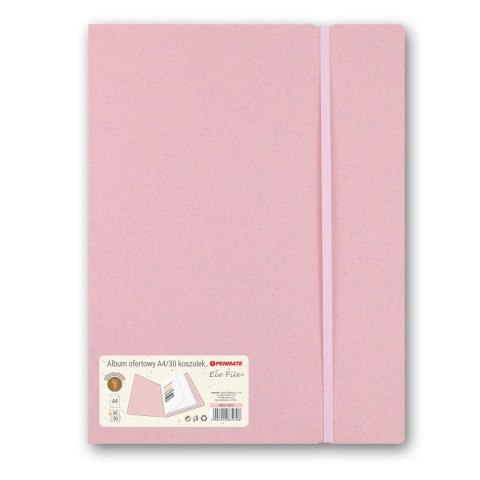 Teczka ofertowa ECO FILE a4 30 KOSZULEk 5906910832708 kolor: różowy [mm:] 240x315 Penmate (TT8914 RÓZOWY)