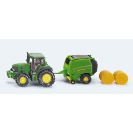 Traktor John Deere z prasą Farmer SIKU (S1665)