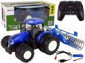 Traktor Zdalnie Sterowany 1:24 Niebieski Agregat Talerzowy Metal Lean (13346)