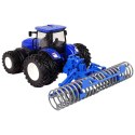 Traktor Zdalnie Sterowany 1:24 Niebieski Agregat Talerzowy Metal Lean (13346)