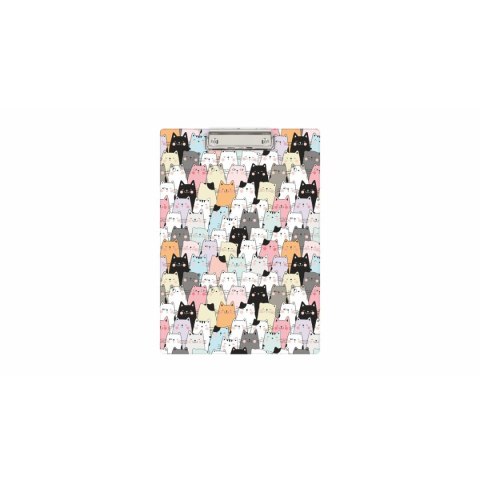 Deska z klipem (podkład do pisania) Koty A4+ mix Biurfol (KHN-01-28)