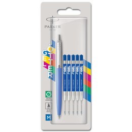 Długopis żelowy Jotter +6 wkł. niebieski Mmm Parker (2141251)