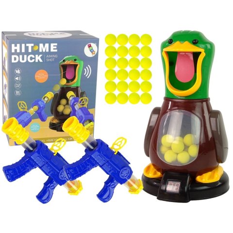 Gra zręcznościowa Strzelanie Do Kaczki Broń Miękkie Kulki Dźwięk Lean (13096)