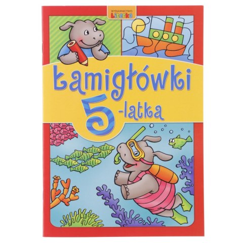 Książeczka edukacyjna Łamigłówki 5-latka Literka Książeczka edukacyjna Łamigłówki 5-latka Literka