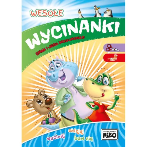 Książeczka edukacyjna Wesołe wycinanki. Smok i jego przyjaciele, Niko Książeczka edukacyjna Wesołe wycinanki. Smok i jego przyjaciele, Niko