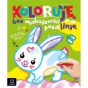 Książka dla dzieci Brokatowy obrys. Z zajączkiem Książka dla dzieci Brokatowy obrys. Z zajączkiem