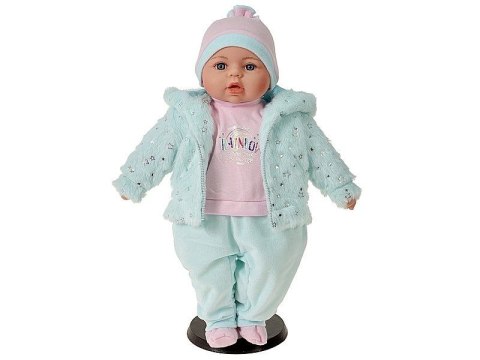 Lalka bobas z polskim głosem, śpiewa i mówi po polsku; PVC [mm:] 450 Adar (615489)