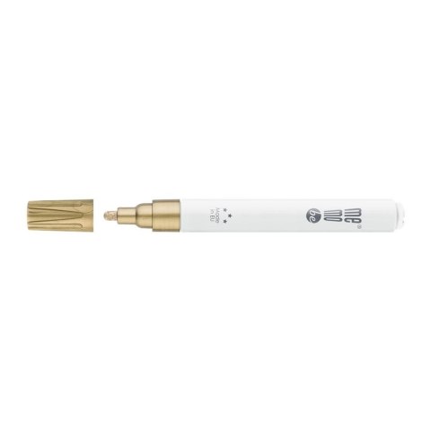 Marker olejowy złoty złoty 2-4mm okrągła końcówka Memobe (MM301-51) Marker olejowy złoty złoty 2-4mm okrągła końcówka Memobe (MM301-51)