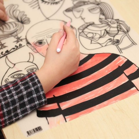 Podkład na biurko FUNNY MAT TRANSPARENT PLAC ZABAW sfu1250 polipropylen PP [mm:] 300x400 Strigo (8681379312509)