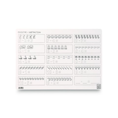 Podkład na biurko FUNNY MAT white ODEJMOWANIE sfu1033 biały polipropylen PP [mm:] 335x480 Strigo (8681379310338)