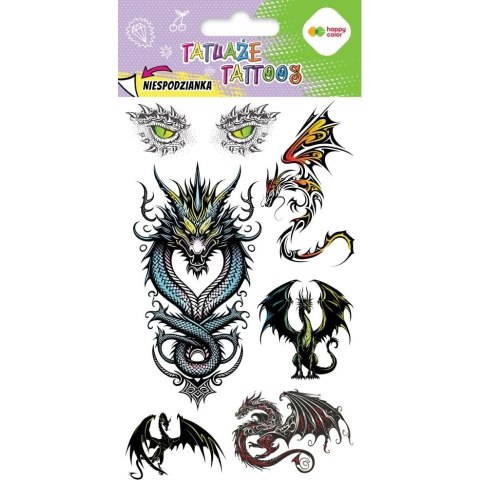 Tatuaż zmywalny Dragons Happy Color (HA 4261 1020-UR03) Tatuaż zmywalny Dragons Happy Color (HA 4261 1020-UR03)