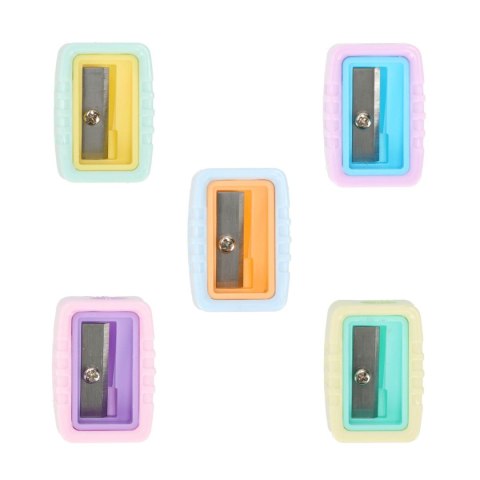 Temperówka z pojemnikiem i otw mix plastik Strigo (SSC391)