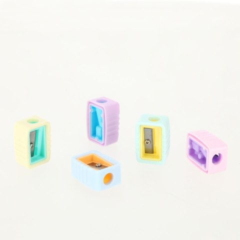 Temperówka z pojemnikiem i otw mix plastik Strigo (SSC391)