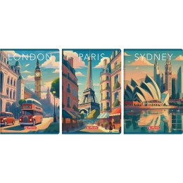 Zeszyt Retro City A4 96k. 70g linia Herlitz (400196849)
