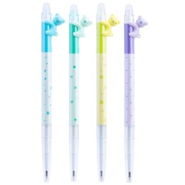 Długopis wymazywalny Jungle wkład niebieski 0,5mm Happy Color (HA 4121 01HB-3 KP36)