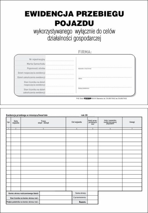 Druk offsetowy P62 A5 20k. Stolgraf (P62)
