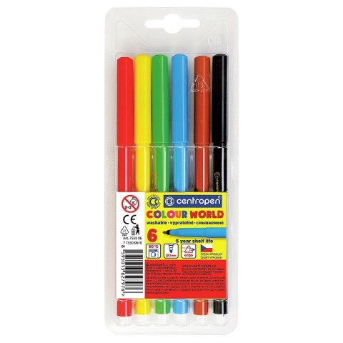 Flamaster 6 kol. Centropen (7550/06) Flamaster 6 kol. Centropen (7550/06)