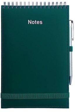 Notes (notatnik) na spirali z gumką zielony 5905031848032 A5 160k. Wydawnictwo Wokół Nas (NA5VSB)