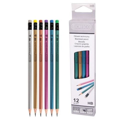 Ołówek trójkątny 5907464218062 HB Cresco