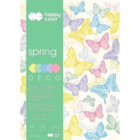 Zeszyt papierów kolorowych A4 170g 20k Happy Color (3817 2030-110) Zeszyt papierów kolorowych A4 170g 20k Happy Color (3817 2030-110)