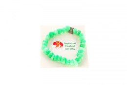 Bransoletka bransoletka jadeit górski bryłka groszek 6x10mm Mol